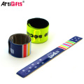 Promotion new reflective slap pvc bracelet